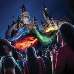 The Nighttime Lights at Hogwarts Castle key art – WWoHP at USH