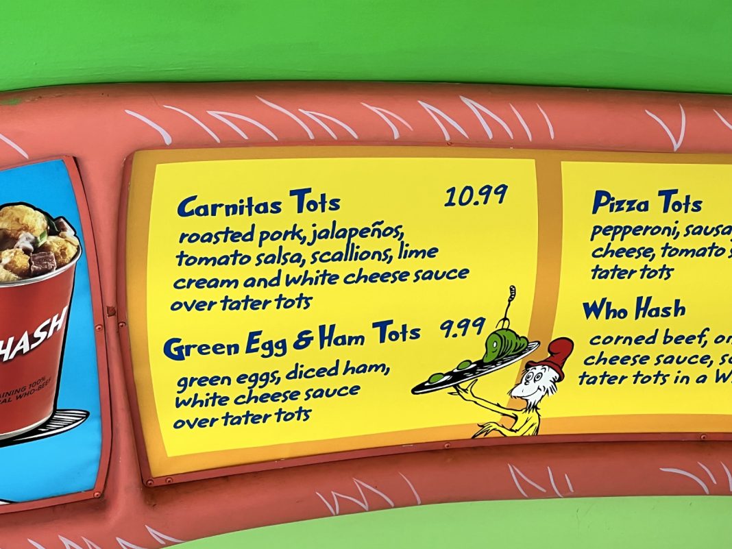 Green Eggs and Ham Cafe adds new items to menu Inside Universal