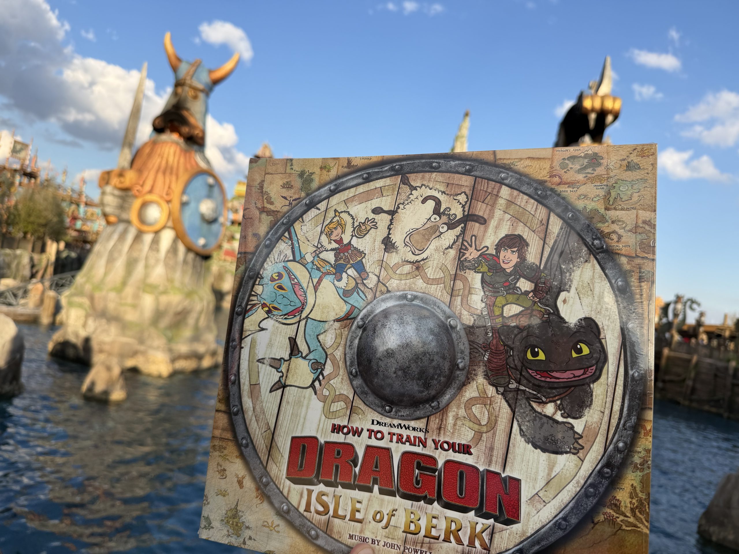 How to Train Your Dragon - Isle of Berk soundtrack now available on vinyl at Epic Universe